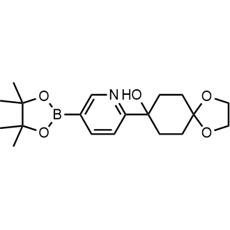 8-(5-(4,4,5,5-Tetramethyl-1,3,2-dioxaborolan-2-yl)pyridin-2-yl)-1,4-dioxaspiro[4.5]decan-8-ol|CS-0900776