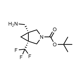 rel-tert-Butyl (1R,5R)-1-(aminomethyl)-5-(trifluoromethyl)-3-azabicyclo[3.1.0]hexane-3-carboxylate|CS-0901225