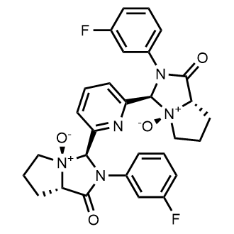 (3S,3'S,4R,4'R,7aS,7a'S)-3,3'-(Pyridine-2,6-diyl)bis(2-(3-fluorophenyl)-1-oxooctahydropyrrolo[1,2-c]imidazole 4-oxide)|CS-0901694