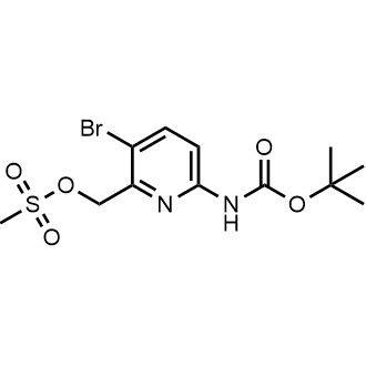 (3-Bromo-6-((tert-butoxycarbonyl)amino)pyridin-2-yl)methyl methanesulfonate|CS-0904103