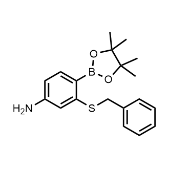 3-(Benzylthio)-4-(4,4,5,5-tetramethyl-1,3,2-dioxaborolan-2-yl)aniline|CS-0904436