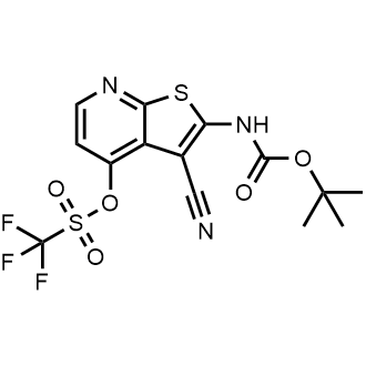 2-((tert-Butoxycarbonyl)amino)-3-cyanothieno[2,3-b]pyridin-4-yl trifluoromethanesulfonate|CS-0904622