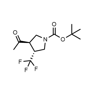 rel-(3R,4R)-tert-Butyl 3-acetyl-4-(trifluoromethyl)pyrrolidine-1-carboxylate|CS-0904894