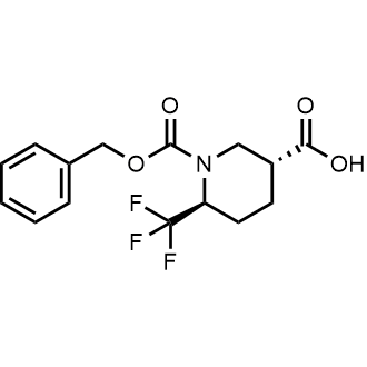(3R,6S)-1-((Benzyloxy)carbonyl)-6-(trifluoromethyl)piperidine-3-carboxylic acid|CS-0905296