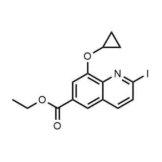 Ethyl 8-(cyclopropyloxy)-2-iodo-6-quinolinecarboxylate|CS-0906565