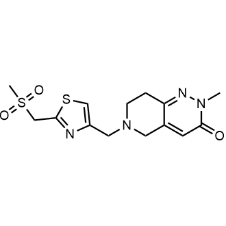 2-Methyl-6-((2-((methylsulfonyl)methyl)thiazol-4-yl)methyl)-5,6,7,8-tetrahydropyrido[4,3-c]pyridazin-3(2H)-one|CS-0906675