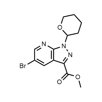 Methyl 5-bromo-1-(tetrahydro-2H-pyran-2-yl)-1H-pyrazolo[3,4-b]pyridine-3-carboxylate|CS-0906678