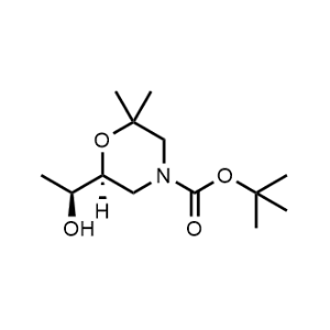 tert-Butyl (S)-6-((S)-1-hydroxyethyl)-2,2-dimethylmorpholine-4-carboxylate|CS-0907929