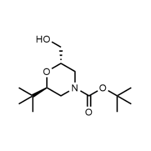 tert-Butyl (2R,6S)-2-(tert-butyl)-6-(hydroxymethyl)morpholine-4-carboxylate|CS-0908175