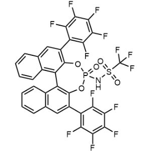 1,1,1-Trifluoro-N-(4-oxido-2,6-bis(perfluorophenyl)dinaphtho[2,1-d:1',2'-f][1,3,2]dioxaphosphepin-4-yl)methanesulfonamide|CS-0908369