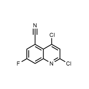 2,4-Dichloro-7-fluoroquinoline-5-carbonitrile|CS-0908523