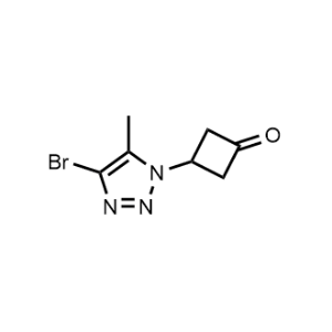 3-(4-Bromo-5-methyl-1H-1,2,3-triazol-1-yl)cyclobutan-1-one|CS-0908578
