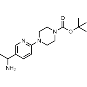 tert-Butyl 4-(5-(1-aminoethyl)pyridin-2-yl)piperazine-1-carboxylate|CS-0908883