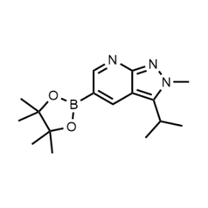 3-Isopropyl-2-methyl-5-(4,4,5,5-tetramethyl-1,3,2-dioxaborolan-2-yl)-2H-pyrazolo[3,4-b]pyridine|CS-0908955