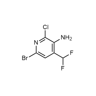 6-Bromo-2-chloro-4-(difluoromethyl)pyridin-3-amine|CS-0909495