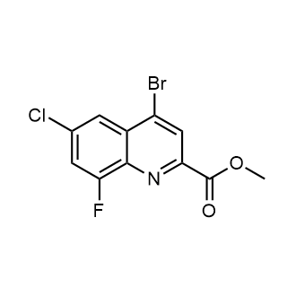 Methyl 4-bromo-6-chloro-8-fluoroquinoline-2-carboxylate|CS-0909520