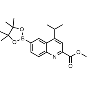Methyl 4-isopropyl-6-(4,4,5,5-tetramethyl-1,3,2-dioxaborolan-2-yl)quinoline-2-carboxylate|CS-0909716