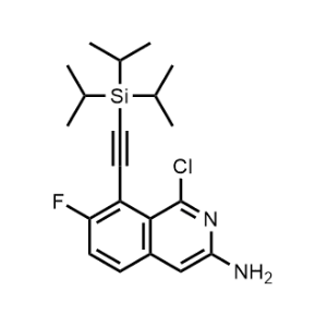 1-Chloro-7-fluoro-8-((triisopropylsilyl)ethynyl)isoquinolin-3-amine|CS-0909777