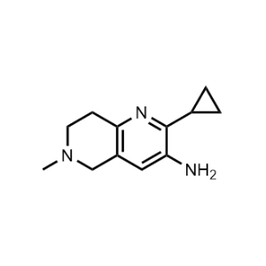 2-Cyclopropyl-5,6,7,8-tetrahydro-6-methyl-1,6-naphthyridin-3-amine|CS-0909920