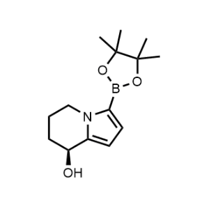 (S)-3-(4,4,5,5-Tetramethyl-1,3,2-dioxaborolan-2-yl)-5,6,7,8-tetrahydroindolizin-8-ol|CS-0909970