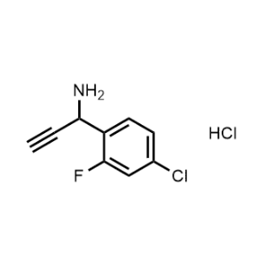 1-(4-Chloro-2-fluorophenyl)prop-2-yn-1-amine hydrochloride|CS-0910623