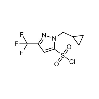 1-(Cyclopropylmethyl)-3-(trifluoromethyl)-1H-pyrazole-5-sulfonyl chloride|CS-0911031