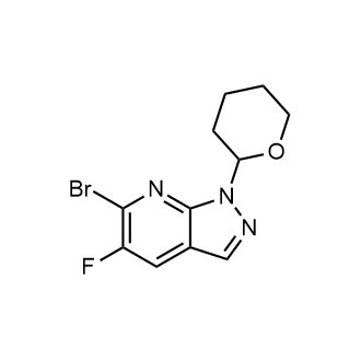 6-Bromo-5-fluoro-1-(tetrahydro-2H-pyran-2-yl)-1H-pyrazolo[3,4-b]pyridine|CS-0911290