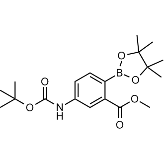 Methyl 5-((tert-butoxycarbonyl)amino)-2-(4,4,5,5-tetramethyl-1,3,2-dioxaborolan-2-yl)benzoate|CS-0911690