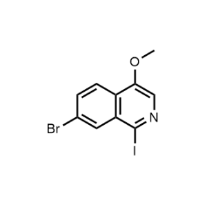 7-Bromo-1-iodo-4-methoxyisoquinoline|CS-0911739