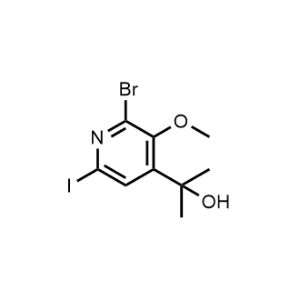 4-Pyridinemethanol, 2-bromo-6-iodo-3-methoxy-α,α-dimethyl-|CS-0911849