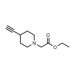 Ethyl 2-(4-ethynylpiperidin-1-yl)acetate|CS-0912010