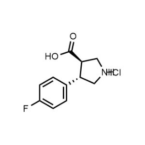 rel-(3R,4S)-4-(4-Fluorophenyl)pyrrolidine-3-carboxylic acid hydrochloride|CS-0913697