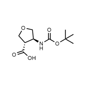 rel-(3R,4R)-4-[[(1,1-Dimethylethoxy)carbonyl]amino]tetrahydro-3-furancarboxylic acid|CS-0913848