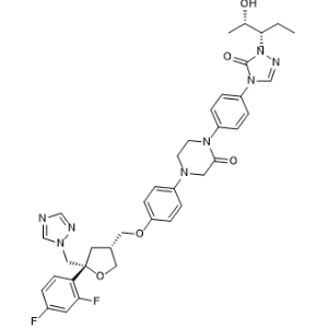 4-(4-(((3R,5R)-5-((1H-1,2,4-triazol-1-yl)methyl)-5-(2,4-difluorophenyl)tetrahydrofuran-3-yl)methoxy)phenyl)-1-(4-(1-((2S,3S)-2-hydroxypentan-3-yl)-5-oxo-1,5-dihydro-4H-1,2,4-triazol-4-yl)phenyl)piperazin-2-one|CS-0914074