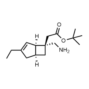 tert-butyl2-((1R,5S,6S)-6-(aminomethyl)-3-ethylbicyclo[3.2.0]hept-3- en-6-yl)acetate hydrochloride|CS-0914253