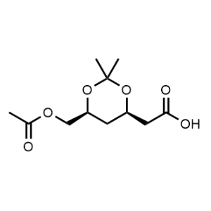 2-((4R,6S)-6-(acetoxymethyl)-2,2-dimethyl-1,3-dioxan-4-yl)acetic acid|CS-0914382