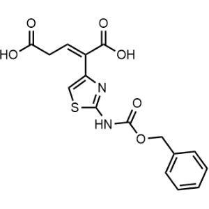 2-(2-(((benzyloxy)carbonyl)amino)thiazol-4-yl)pent-2-enedioic acid|CS-0914430