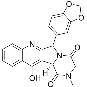 (12bR)-6-(1,3-benzodioxol-5-yl)-12-hydroxy-2-methyl-2,3,6,12b- tetrahydropyrazino[1′,2′:1,5]pyrrolo-[3,4-b]quinoline-1,4-dione|CS-0914442