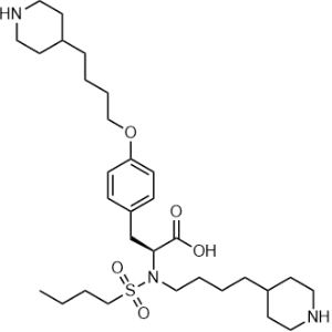 (S)-3-(4-(4-(piperidin-4-yl)butoxy)phenyl)-2-(N-(4-(piperidin-4-yl)butyl)butylsulfonamido)propanoic acid|CS-0914455