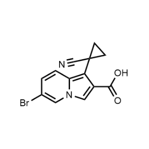 6-Bromo-1-(1-cyanocyclopropyl)-2-indolizinecarboxylic acid|CS-0915024