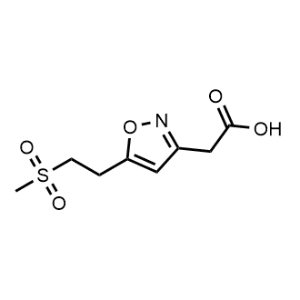 3-Isoxazoleacetic acid, 5-[2-(methylsulfonyl)ethyl]-|CS-0915197
