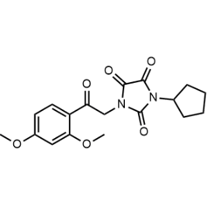 2,4,5-Imidazolidinetrione, 1-cyclopentyl-3-[2-(2,4-dimethoxyphenyl)-2-oxoethyl]-|CS-0915466