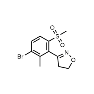 3-(3-bromo-2-methyl-6-(methylsulfonyl)phenyl)-4,5-dihydroisoxazole|CS-0915472