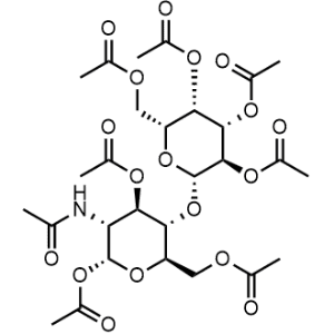 α-D-Glucopyranose, 2-(acetylamino)-2-deoxy-4-O-(2,3,4,6-tetra-O-acetyl-β-D-galactopyranosyl)-, 1,3,6-triacetate|CS-0915491