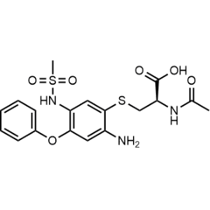 N-Acetyl-S-[2-amino-5-[(methylsulfonyl)amino]-4-phenoxyphenyl]-L-cysteine|CS-0915540