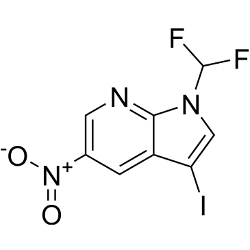 1H-Pyrrolo[2,3-b]pyridine, 1-(difluoromethyl)-3-iodo-5-nitro-|CS-0925733