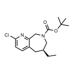 8H-Pyrido[2,3-c]azepine-8-carboxylic acid, 2-chloro-6-ethyl-5,6,7,9-tetrahydro-, 1,1-dimethylethyl ester, (6S)-|CS-0925772