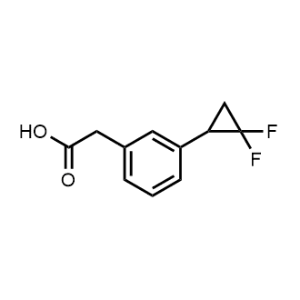 2-(3-(2,2-Difluorocyclopropyl)phenyl)acetic acid|CS-0925926