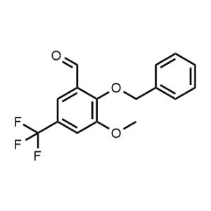 Benzaldehyde, 3-methoxy-2-(phenylmethoxy)-5-(trifluoromethyl)-|CS-0926070