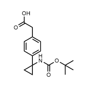 2-(4-(1-((tert-Butoxycarbonyl)amino)cyclopropyl)phenyl)acetic acid|CS-0926469